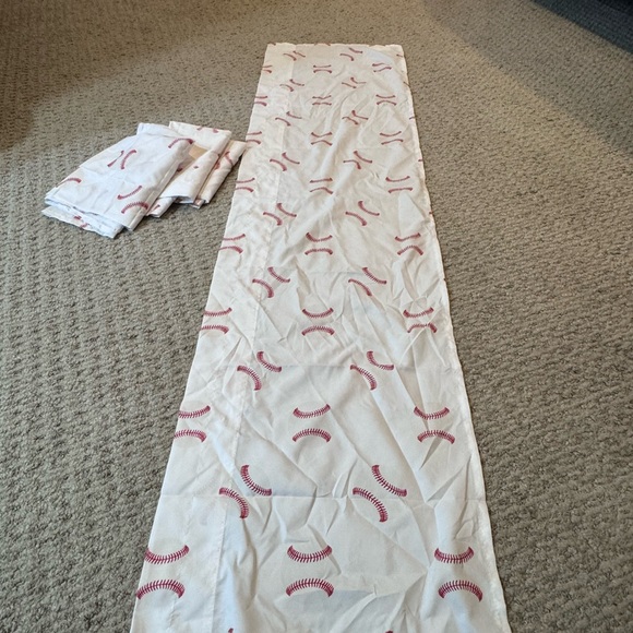 Sweet JoJo Designs Baseball Valances – Set of 4 - Picture 3 of 3